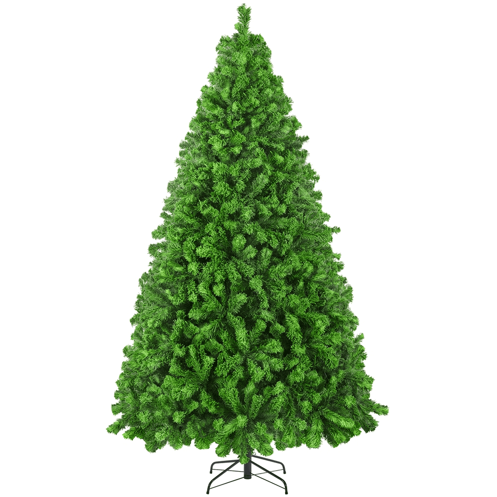 Yaheetech 7.5FT Prelit Flocked Artificial Christmas Tree with Foldable