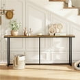 thumbnail image 1 of Yaheetech 71" Modern Long Narrow Console Table for Hallway Living Room, Rustic Brown, 1 of 7