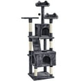 thumbnail image 1 of Yaheetech 71.7″ H Cat Tree with 2 Condos & 3 Top Platform & Scratching Posts, Dark Gray, 1 of 11