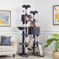 thumbnail image 1 of Yaheetech 82.5'' H Large Cat Tree Cat Tower with Condos, Dark Gray, 1 of 9