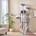 thumbnail image 1 of Yaheetech 82.5" H Large Cat Tree Cat Tower with Condos, Light Gray, 1 of 10