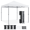 thumbnail image 1 of Yaheetech 8x8ft Pop-up Outdoor Canopy with with One-Push-To-Lock Setup Mechanism, White, 1 of 9