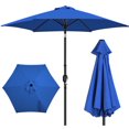 thumbnail image 1 of Yaheetech 9 Ft Outdoor Patio Market Umbrella with Push Button Tilt and Crank, Royal Blue, 1 of 9