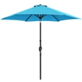 thumbnail image 1 of Yaheetech 9 Ft Patio Market Umbrella with Push Button Tilt and Crank, Sky Blue, 1 of 7
