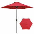 thumbnail image 1 of Yaheetech 9ft 6 Ribs Patio Umbrella with Push Button Tilt, Red, 1 of 8