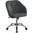 thumbnail image 1 of Yaheetech Adjustable Velvet Desk Chair for Home Office,Gray, 1 of 10