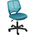 thumbnail image 1 of Yaheetech Armless Desk Chair with Adjustable Seat Height, Turquoise, 1 of 9
