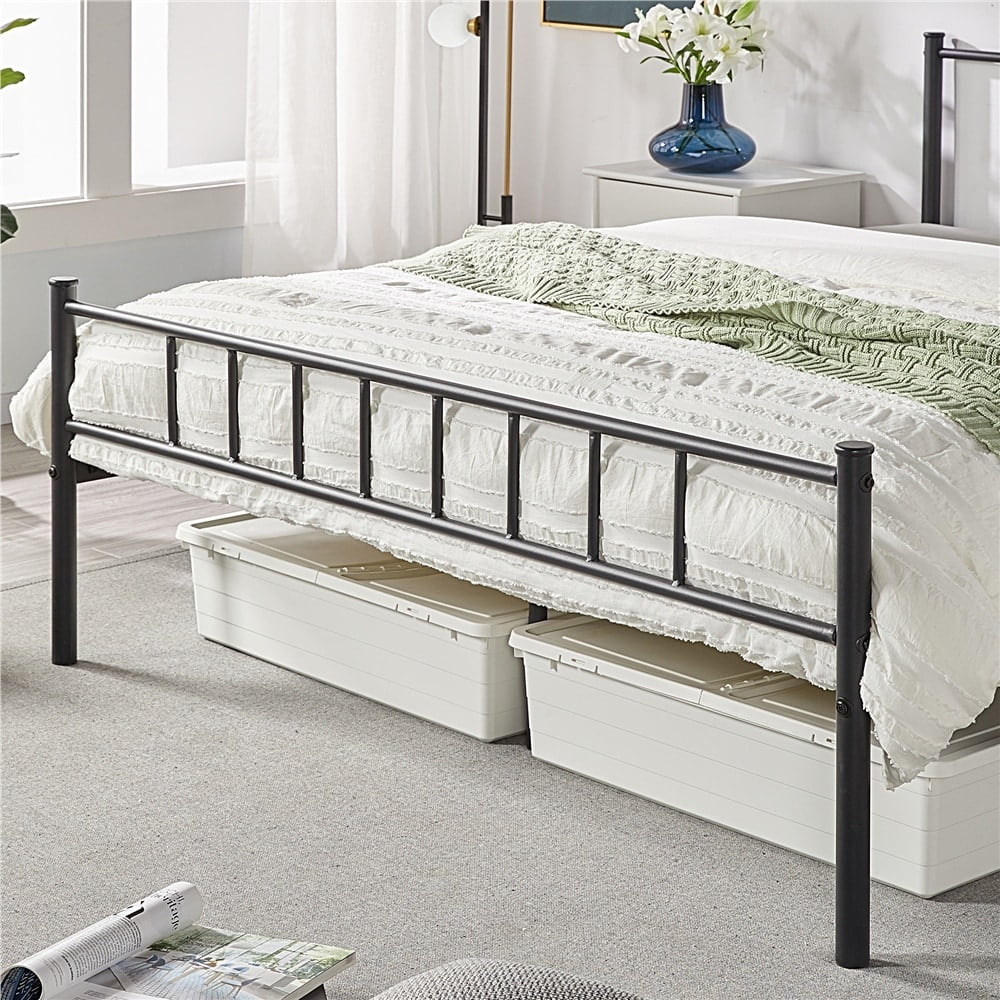 Yaheetech Iron Bed Frame, Queen, No Box Spring Needed, Basic Metal with ...