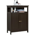 thumbnail image 1 of Yaheetech Bathroom Storage Cabinet w/Adjustable Shelf Multifunctional Organizer Free Standing Rack Stand, Espresso, 1 of 9