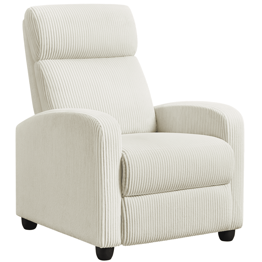 Pocket Chair Spring Yaheetech Corduroy Recliner Chair with Pocket Springs, Beige - Walmart.com