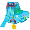 thumbnail image 1 of Yaheetech Double Lane Inflatable Water Slide for Kids Aged 3 To 10, Blue/Green, 1 of 8