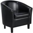 thumbnail image 1 of Yaheetech Faux Leather Accent Arm Chair For Living Room, Black, 1 of 8
