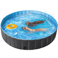 thumbnail image 1 of Yaheetech 70.9''  Pet Pool Dogs Swimming Pool Wash Tub for Dogs/Cats, Black, Large-XXXL, 1 of 9