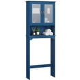 thumbnail image 1 of Yaheetech Free-Standing over-the-Toilet Storage Cabinet Shelf for Bathroom, Navy Blue, 1 of 7