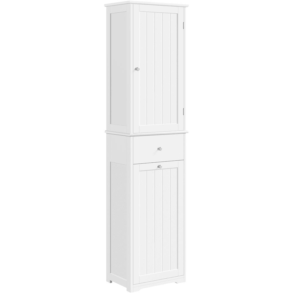 Yaheetech Tall Freestanding Bathroom Storage with Laundry