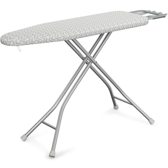 Yaheetech Full Size Foldable Ironing Board with 4-layer Pad, Gray & White