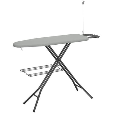 Yaheetech Full Size Foldable Ironing Board with Cord Holder & Clothes Rack, Gray