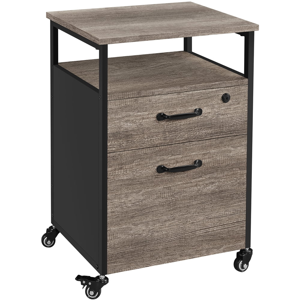 Yaheetech Industrial Vintage Rolling File Mobile Office