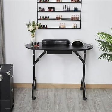 Yaheetech Manicure Table Nail Portable Folding Beautician Desk Workstation W/Bag