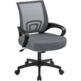 thumbnail image 1 of Yaheetech Mid-Back Mesh Office Chair with Rolling Wheels and Adjustable Height, Dark Gray, 1 of 6