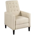 thumbnail image 1 of Yaheetech Modern Fabric Recliner Chair with Pocket Spring for Home Theater, Beige, 1 of 9