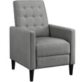 thumbnail image 1 of Yaheetech Modern Fabric Recliner Chair with Pocket Spring for Home Theater, Gray, 1 of 10