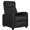 thumbnail image 1 of Yaheetech Modern Fabric Upholstered Recliner Chair with Pocket Spring for Home,Black, 1 of 10