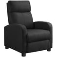 thumbnail image 1 of Yaheetech Modern Fabric Upholstered Recliner Chair with Pocket Spring for Home,Black, 1 of 10
