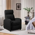 thumbnail image 1 of Yaheetech Modern Upholstered Boucle Recliner Chair with Pocket Springs, Black, 1 of 7