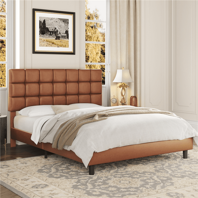 Brown headboard full sale size