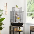 thumbnail image 1 of Yaheetech Open Top Travel Bird Cage Carrier for Bird Canary Cockatiel Small Parrots, Black, 1 of 11