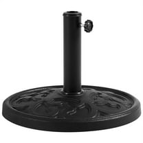 Yaheetech Outdoor 22lbs Round Patio Heavy Duty Market Umbrella Base Stand, Black