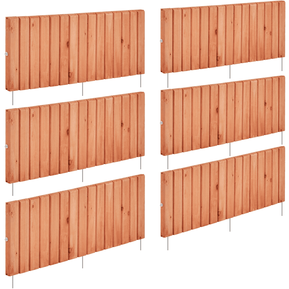 Yaheetech Decorative Outdoor Wooden Short Fences for Yard, Landscape