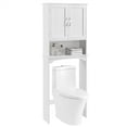 Yaheetech Bathroom Cabinet, Over-the-Toilet Storage Space Saver with ...