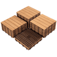 thumbnail image 1 of Yaheetech Pack of 27 Wood Flooring Tiles 12''x 12'' for Patio Garden, Natural Wood, 1 of 8