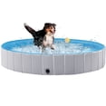 thumbnail image 1 of Yaheetech Portable PVC Pet Swimming Pool with Non-slip Bottom for Dogs Cats, XXL, Gray, 1 of 7