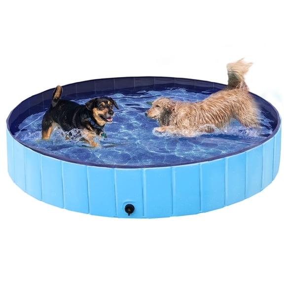 Yaheetech Portable Pet Swimming Pool Bath Tub for Dogs and Cats, 4XL, Blue