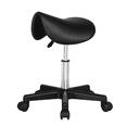 thumbnail image 1 of Yaheetech Rolling Adjustable Swivel saddle Stool, Black, 1 of 9