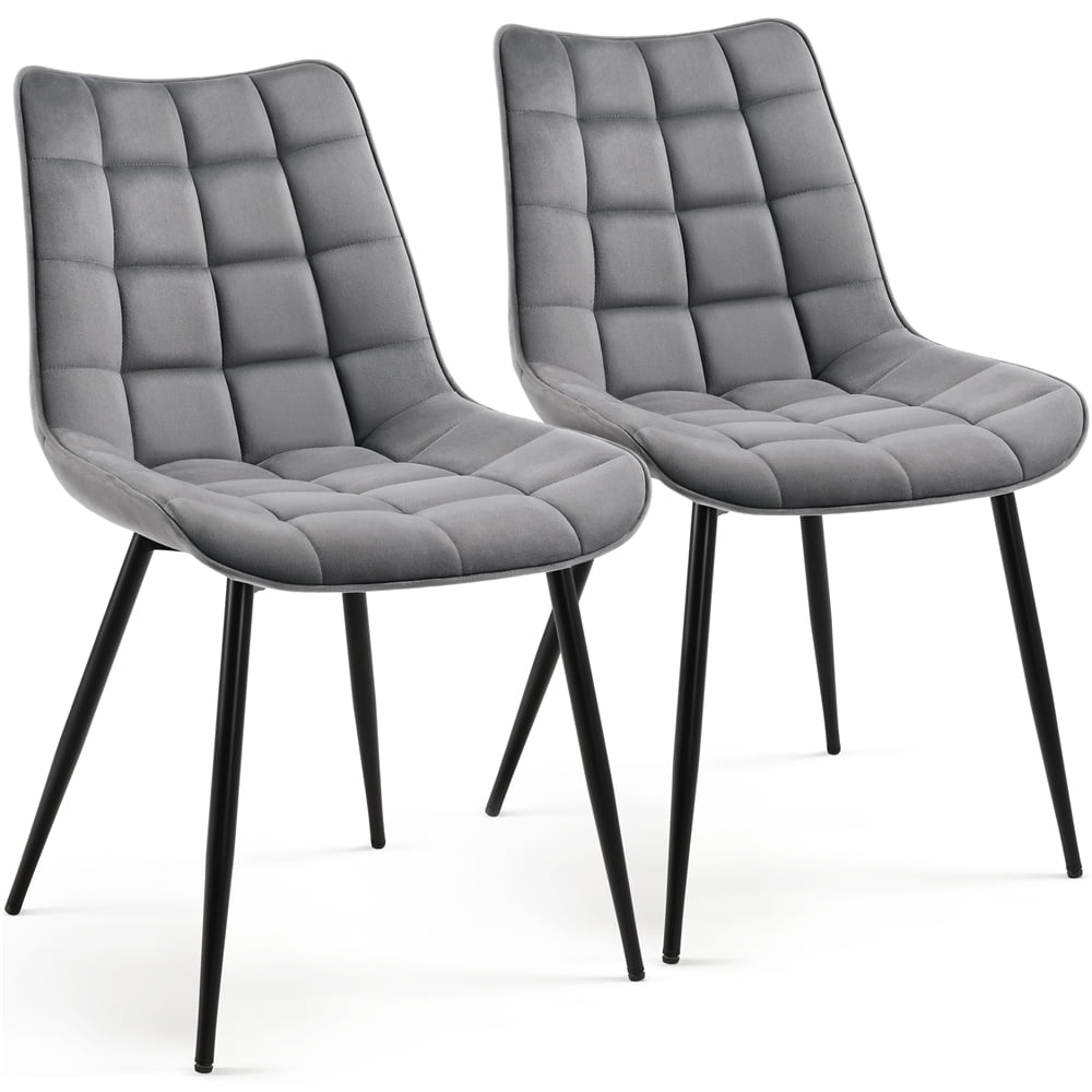 Yaheetech Set of 2 Armless Modern Style Kitchen Dining Chairs with ...