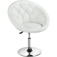 thumbnail image 1 of Yaheetech Swivel Chair, White, 1 of 9