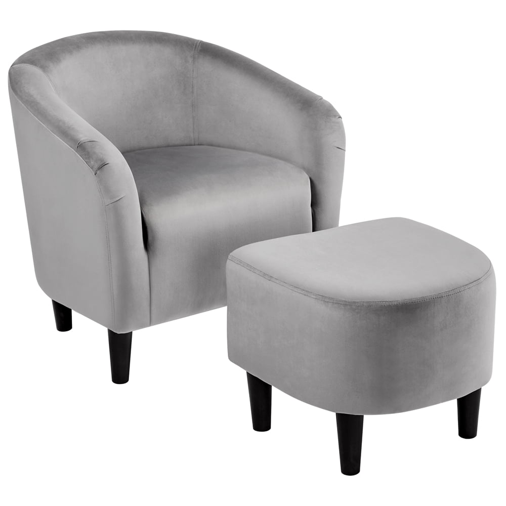 Emory barrel chair with ottoman clearance