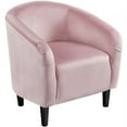 thumbnail image 1 of Yaheetech Velvet Upholstered Accent Chair for Livingroom,Pink, 1 of 13