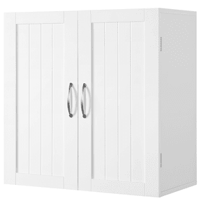 Yaheetech Wall Mount Cabinet with Adjustable Shelf, White