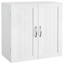 Yaheetech Wall Mount Cabinet with Adjustable Shelf, White