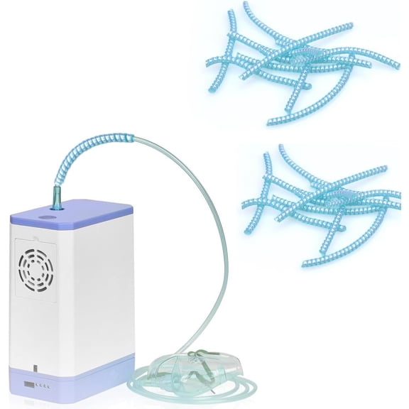 Yahome 20 Pcs Oxygen Tube Support Crimp Straightener for Portable Oxygen Concentrator Oxygen Hose Nasal Cannula, Oxygen Tubing Accessories Holder Supports Keep from Kinking