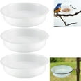 thumbnail image 1 of Yahome 6 Pcs Plastic Round Bird Feeders Bowls Wild Birds Seed Feeder Tray Bird Bath Waterer Bowls Accessories for Feeding & Attracting Wild Oriole Goldfinch Hummingbird, 7.3 x 1.6in, 1 of 6