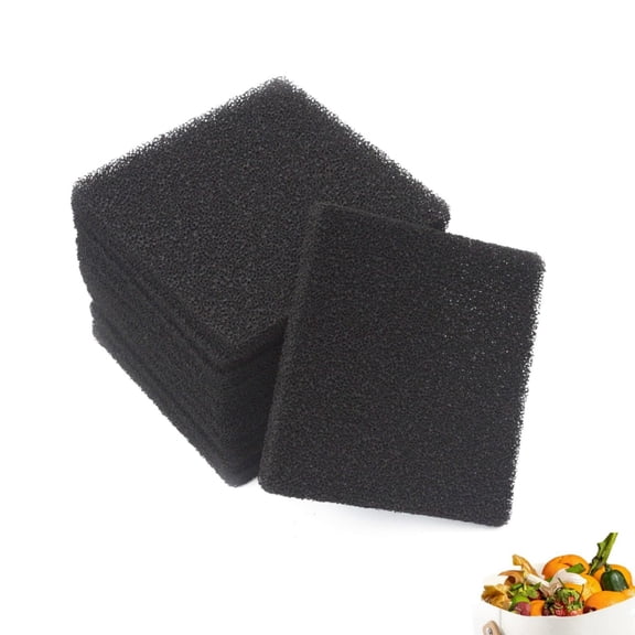 Yahome Universal Fit Compost Bin Filter Refills,12-Pack Activated Charcoal Replacement Pads for Kitchen Compost Pail and Home Bucket,Odor Control