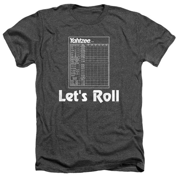 Yahtzee - Lets Roll - Heather Short Sleeve Shirt - Large