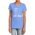 thumbnail image 1 of Yahtzee Lets Roll Women's T Shirt, Carolina Blue, Large, 1 of 6