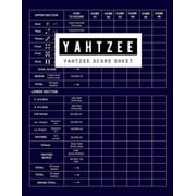 Yahtzee Score Sheet Yahtzee Games Record Score, Scoresheet Keeper Notebook, Yahtzee Score Sheet, Yahtzee score Card, Write in the player name and record dice thrown, 100 Pages Paperback 1727459539